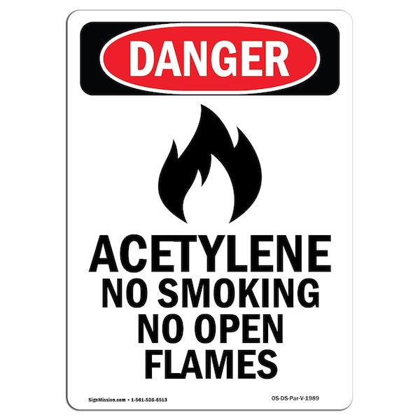Safety Sign, OSHA Danger, 24" Height, Aluminum, 1824-V-1989, Portrait